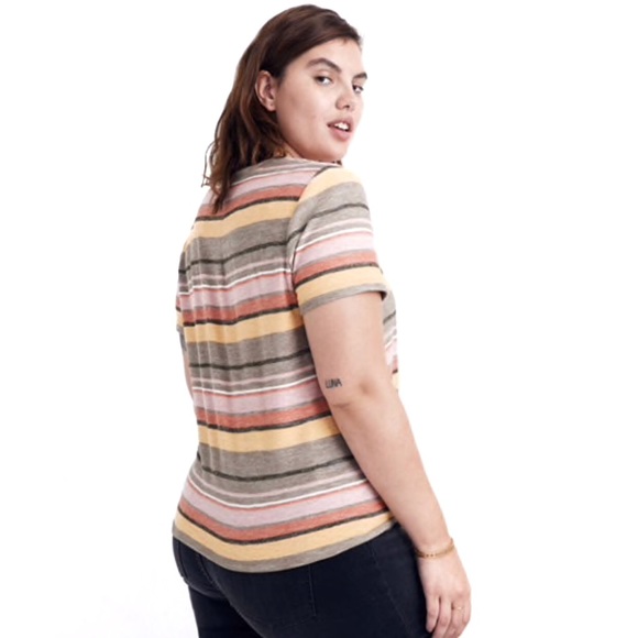 Madewell Modern Tie-Front Striped Top - Picture 3 of 5